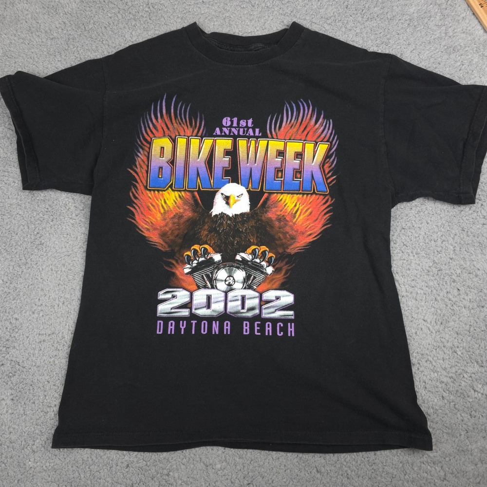 Sherry's Best Y2K Daytona Beach Bike Week 2002 Graphic T-Shirt Large‎ Vintage